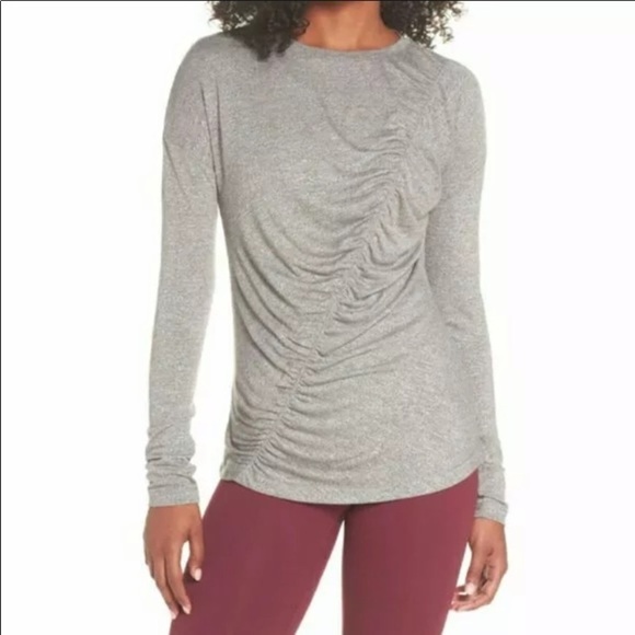 Zella So Graceful Ruched Long Sleeved top 9197 - Picture 2 of 9
